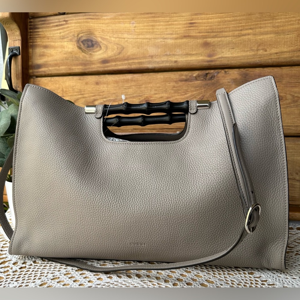 GUCCI Bamboo Daily leather handbag
